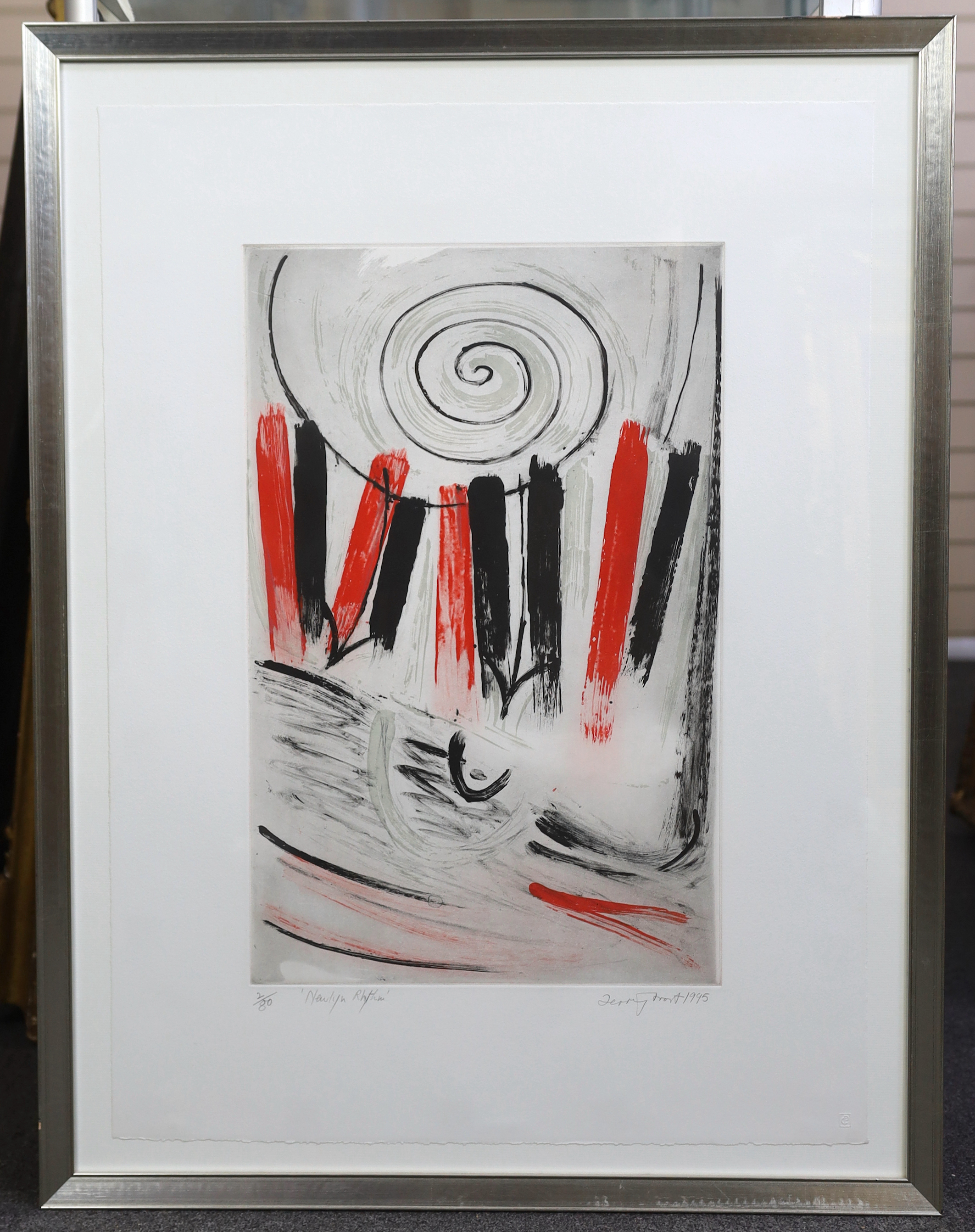 Sir Terry Frost (British, 1915-2003), 'Newlyn Rhythm', etching, 1995, 55 x 35cm